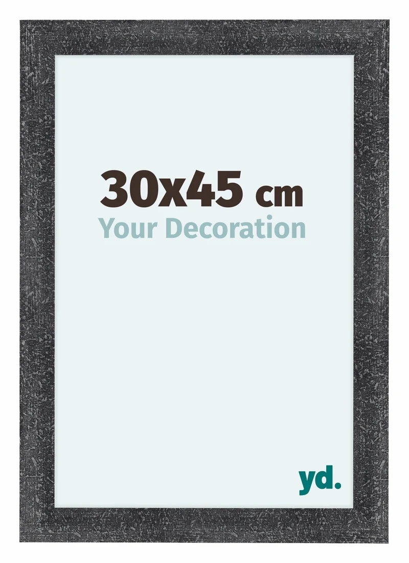 Bilderrahmen 30x45 cm - Grau Gewischt - MDF - Como