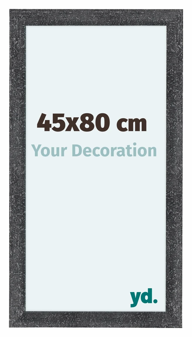 Bilderrahmen 45x80 cm - Grau Gewischt - MDF - Como