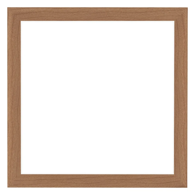 Bilderrahmen 70x70 cm - Nussbaum Hell - MDF - Como