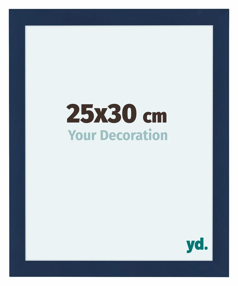 Bilderrahmen 25x30 cm - Dunkelblau Gewischt - MDF - Como