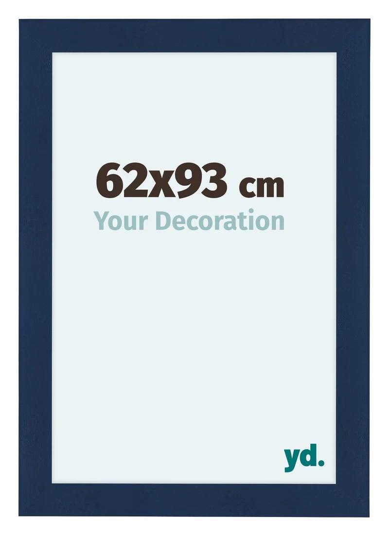 Bilderrahmen 62x93 cm - Dunkelblau Gewischt - MDF - Como