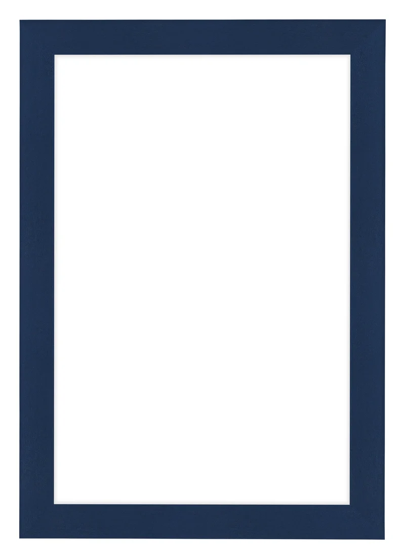 Bilderrahmen 62x93 cm - Dunkelblau Gewischt - MDF - Como