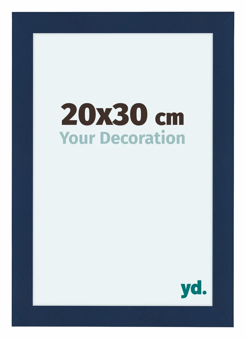 Bilderrahmen 20x30 cm - Dunkelblau Gewischt - MDF - Como