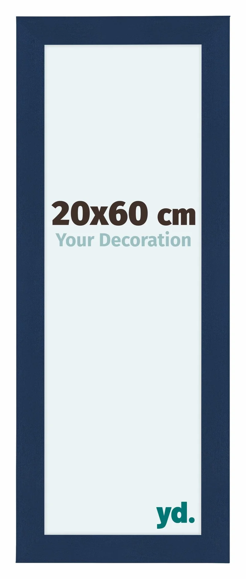 Bilderrahmen 20x60 cm - Dunkelblau Gewischt - MDF - Como