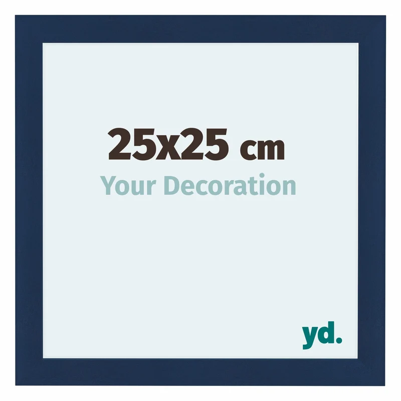 Bilderrahmen 25x25 cm - Dunkelblau Gewischt - MDF - Como