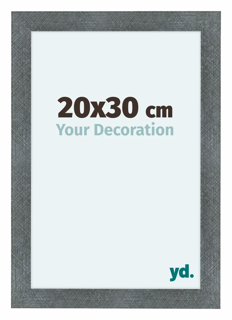 Bilderrahmen 20x30 cm - Eisen Gewischt - MDF - Como