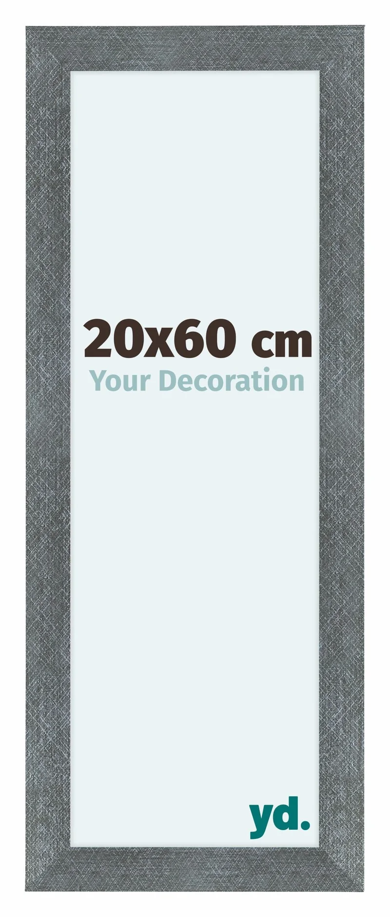 Bilderrahmen 20x60 cm - Eisen Gewischt - MDF - Como