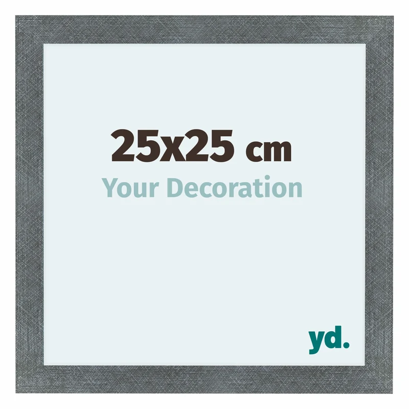 Bilderrahmen 25x25 cm - Eisen Gewischt - MDF - Como