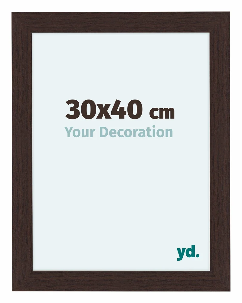 Bilderrahmen 30x40 cm - Eiche Dunkel - MDF - Como