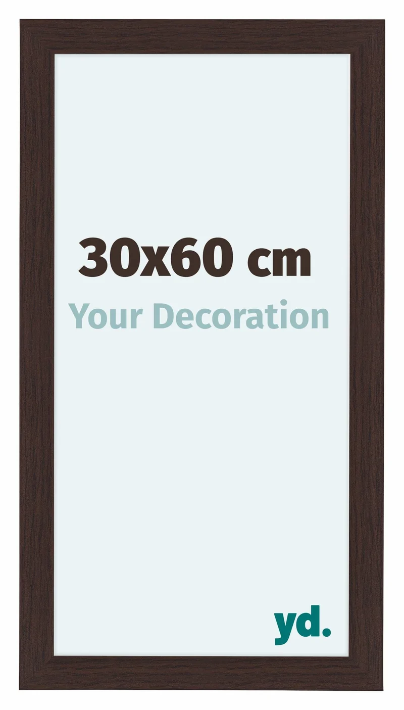 Bilderrahmen 30x60 cm - Eiche Dunkel - MDF - Como
