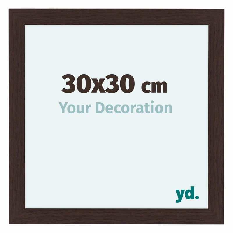 Bilderrahmen 30x30 cm - Eiche Dunkel - MDF - Como