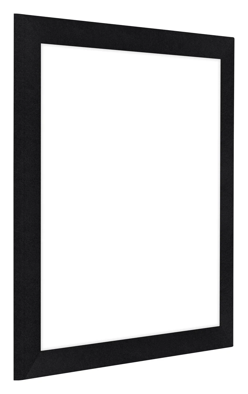 Bilderrahmen 50x50 cm - Schwarz Matt - MDF - Como
