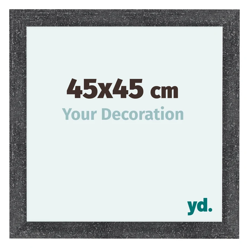Bilderrahmen 45x45 cm - Grau Gewischt - MDF - Como