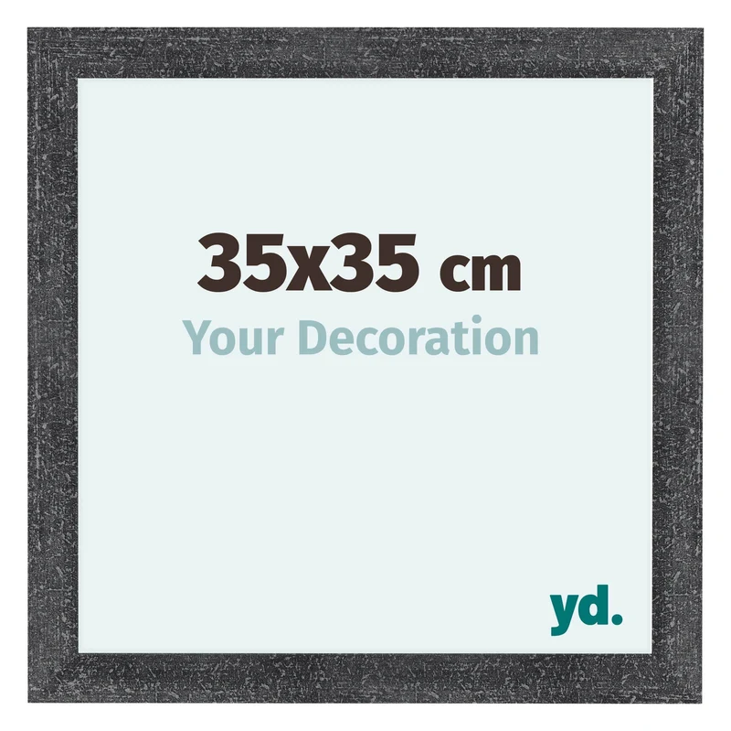 Bilderrahmen 35x35 cm - Grau Gewischt - MDF - Como