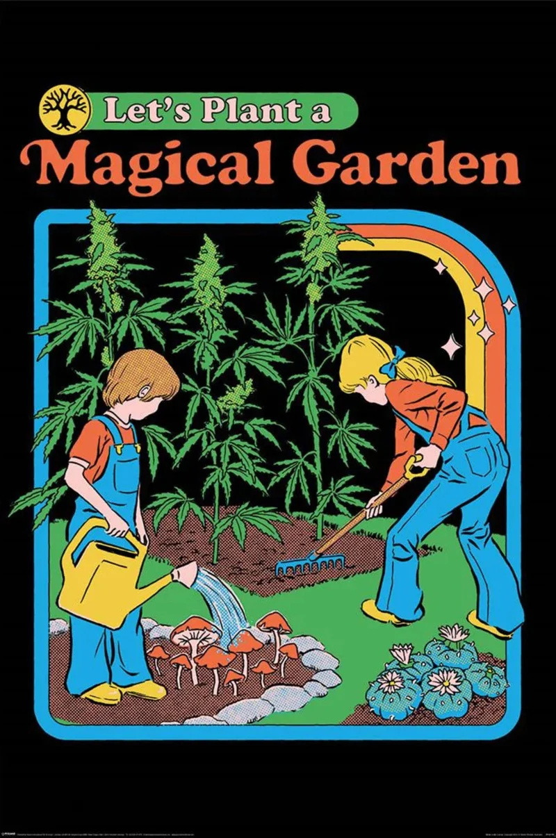 Poster Steven Rhodes - Let's Plant A Magical Garden 61x91,5cm