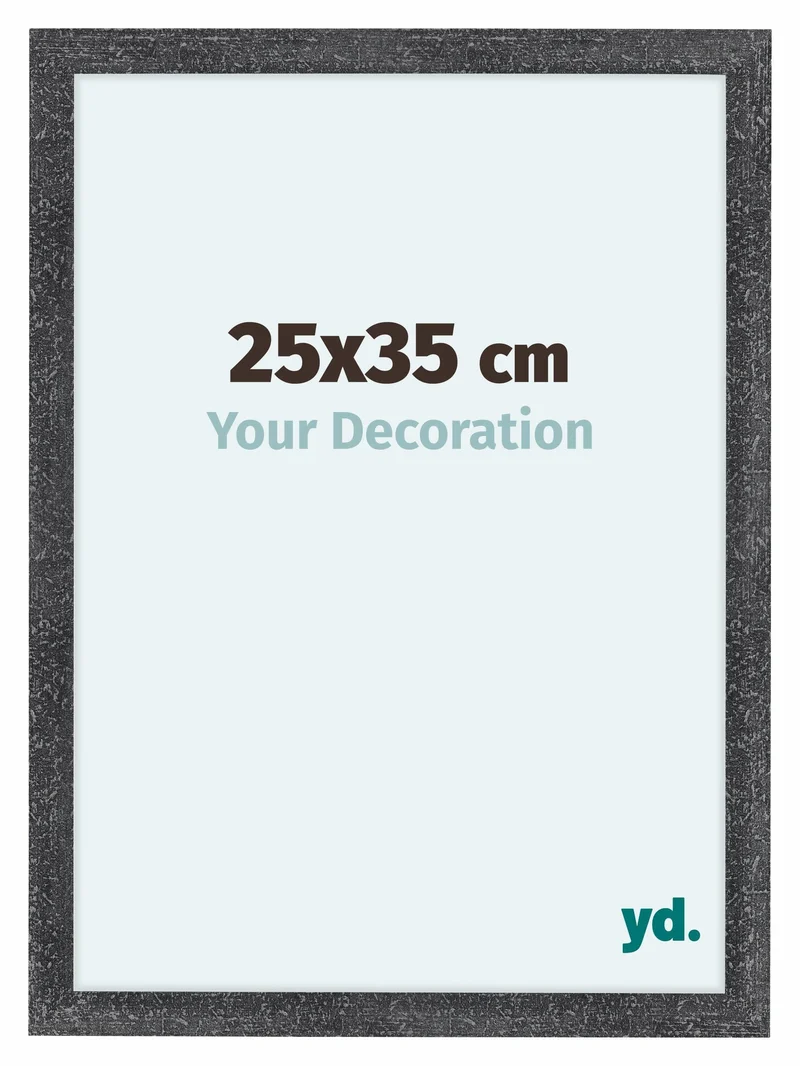 Bilderrahmen 25x35 cm - Grau Gewischt - MDF - Como