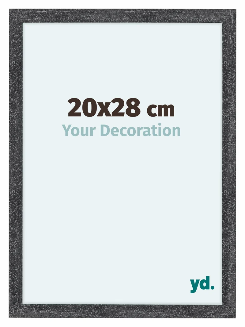 Bilderrahmen 20x28 cm - Grau Gewischt - MDF - Como