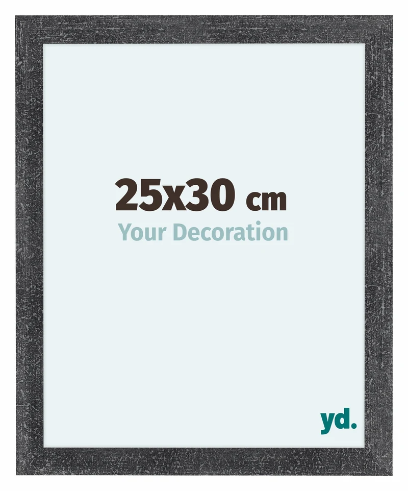 Bilderrahmen 25x30 cm - Grau Gewischt - MDF - Como