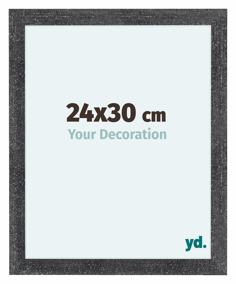 Bilderrahmen 24x30 cm - Grau Gewischt - MDF - Como