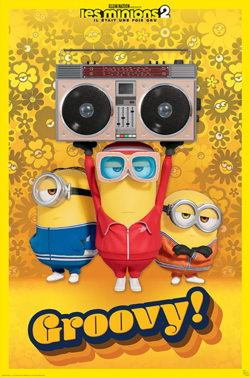 Poster Minions - Groovy French 61x91,5cm