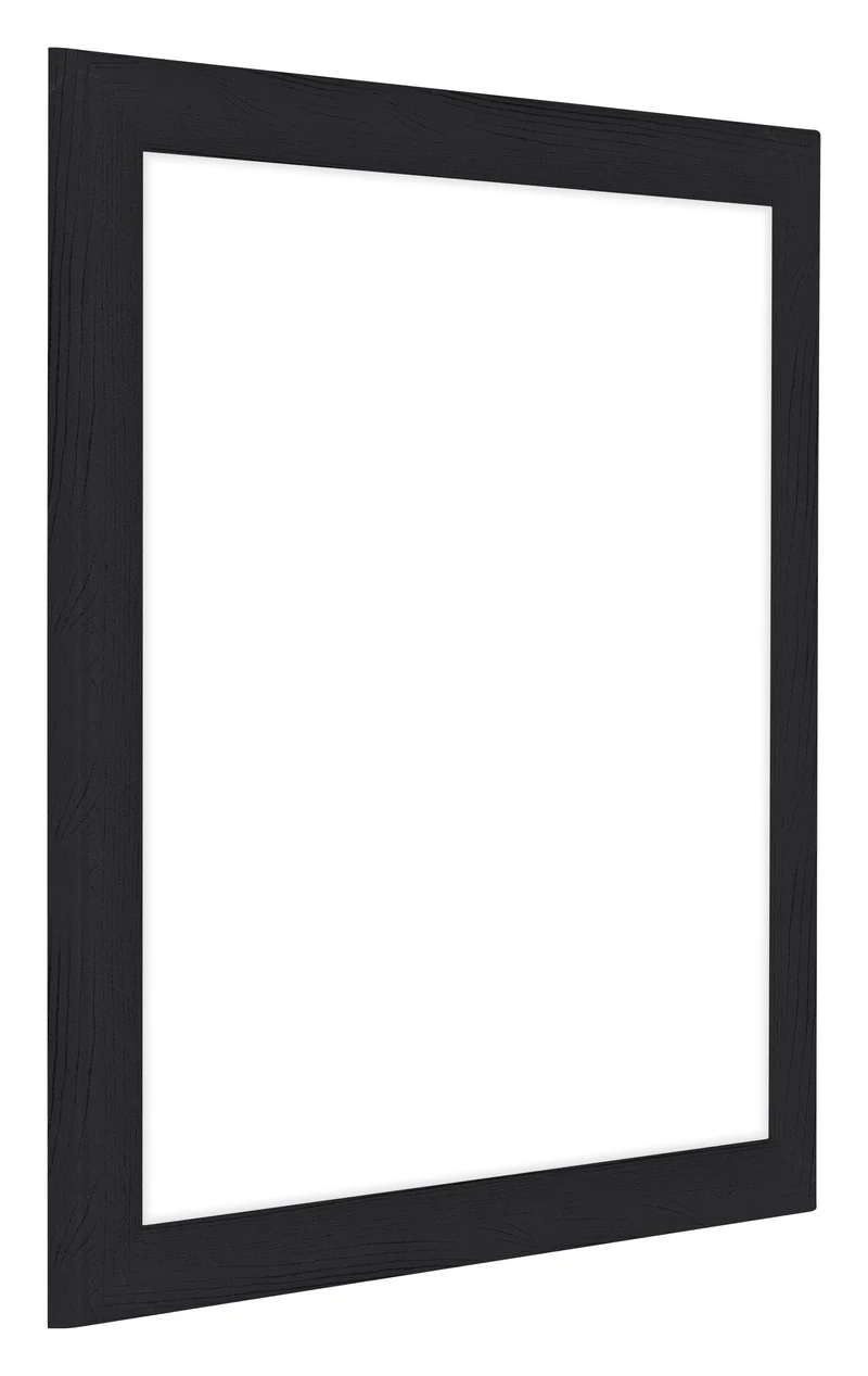 Bilderrahmen 35x35 cm - Schwarz Gemasert - MDF - Como