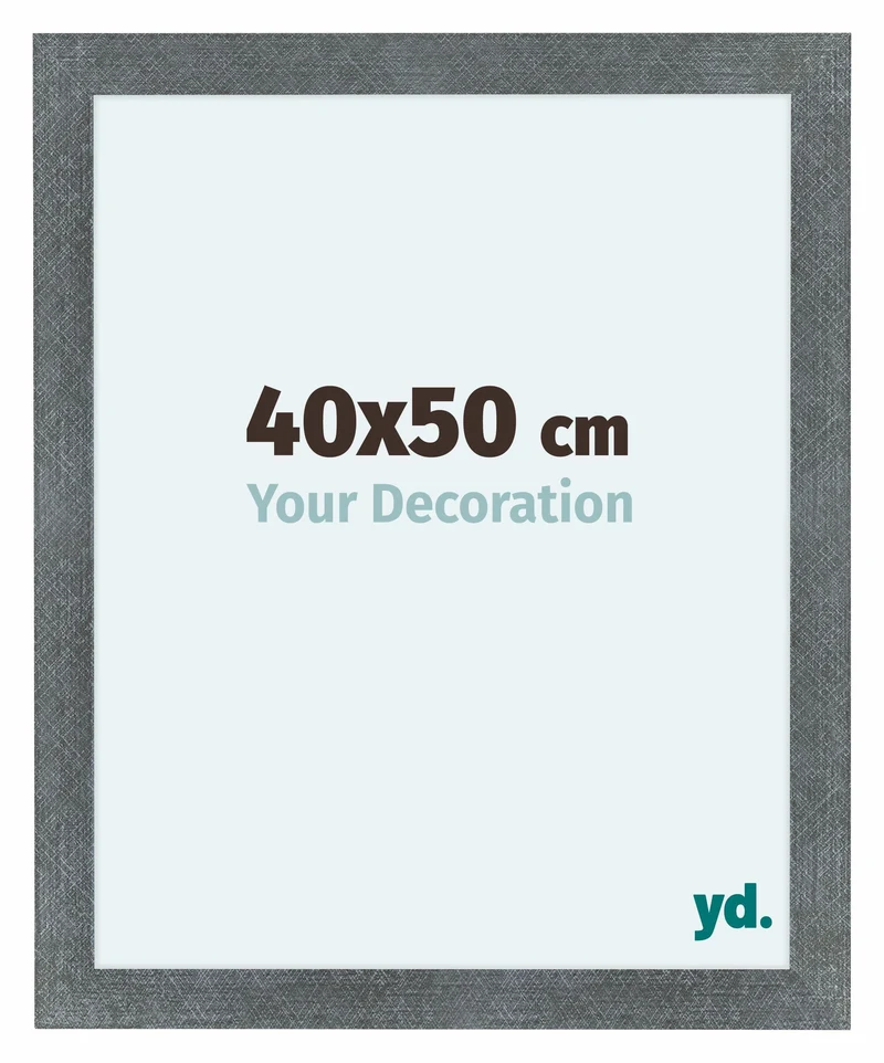 Bilderrahmen 40x50 cm - Eisen Gewischt - MDF - Como