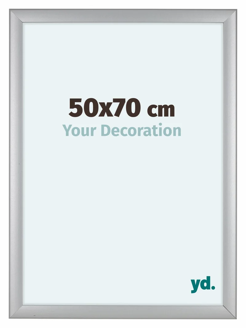 Bilderrahmen 50x70 cm - Silber Matt - MDF - Como