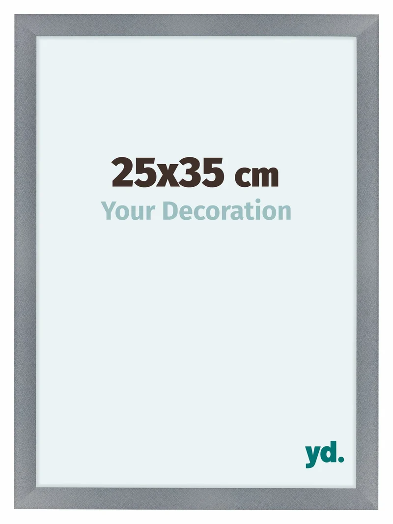 Bilderrahmen 25x35 cm - Aluminium - Gebürstet - MDF - Como