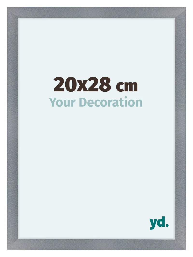 Bilderrahmen 20x28 cm - Aluminium - Gebürstet - MDF - Como