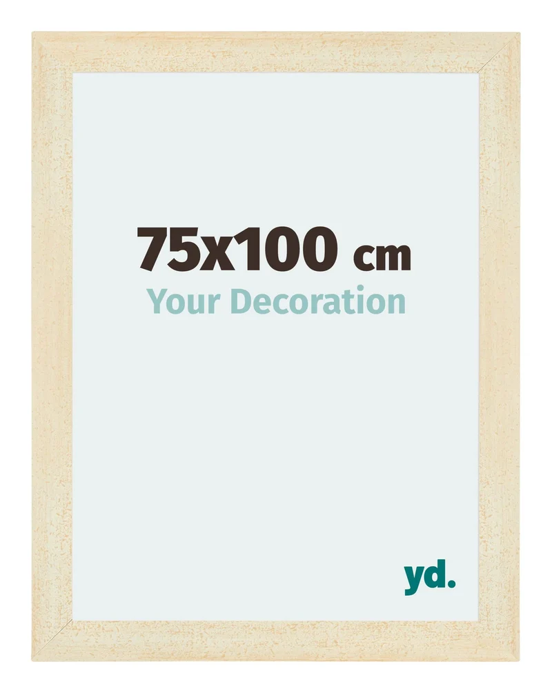 Bilderrahmen 75x100 cm - Sand Gewischt - MDF - Mura