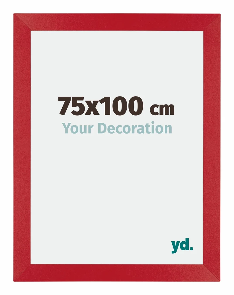 Bilderrahmen 75x100 cm - Rot - MDF - Mura