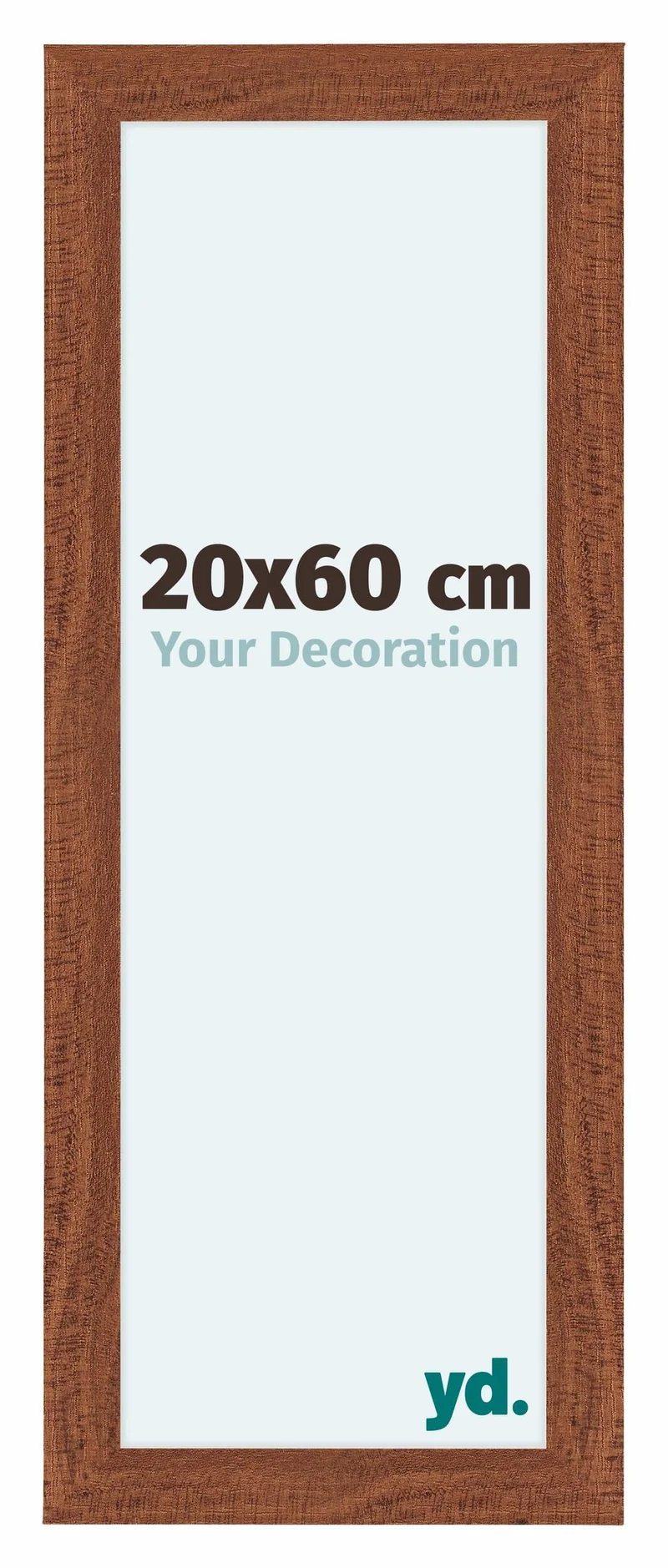 Bilderrahmen 20x60 cm - Nussbaum - MDF - Como
