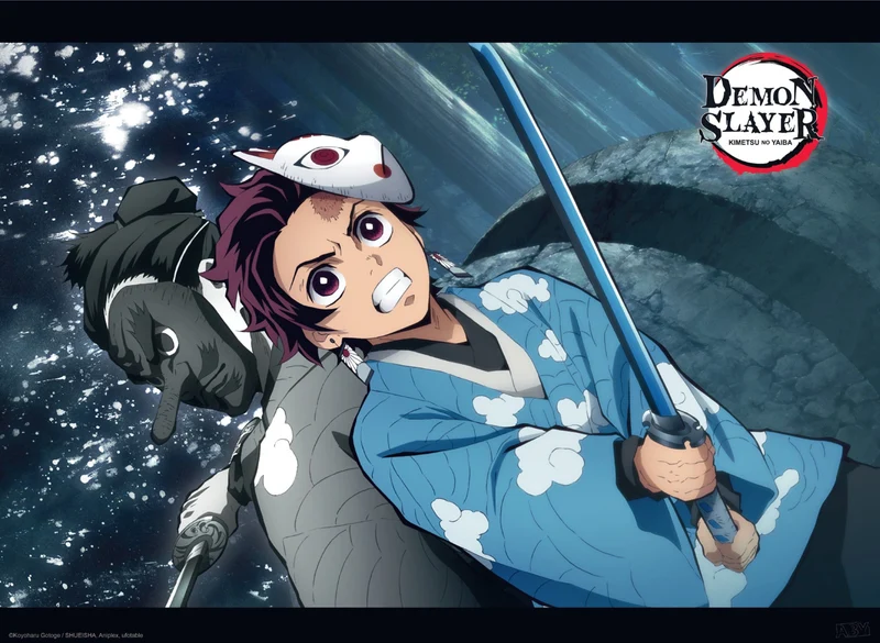 Poster Demon Slayer - Tanjiro and Urokodaki 52x38cm