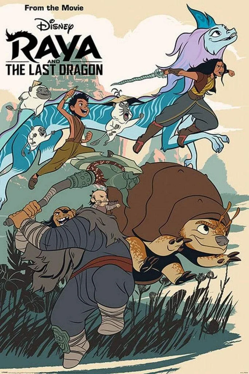 Poster Raya and the Last Dragon - Jumping Into Action 61x91,5cm