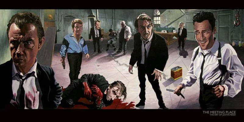 Kunstdruck The Meeting Place The Art of Justin Reed 100x50cm