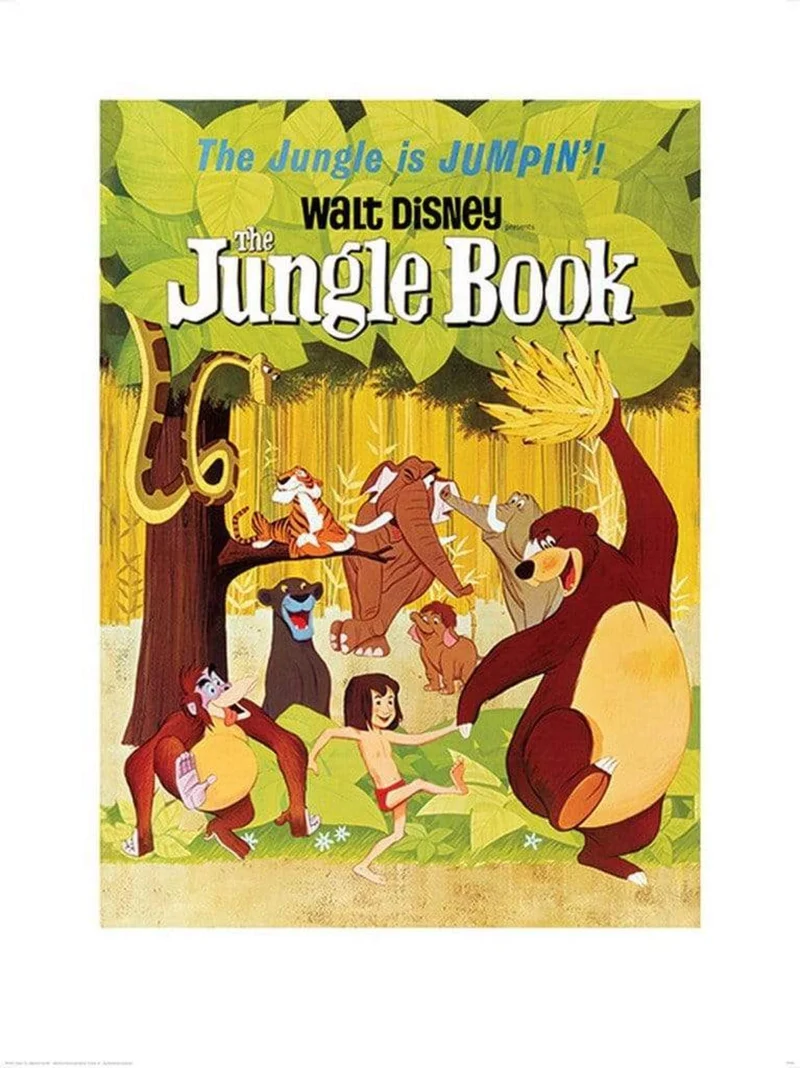Kunstdruck The Jungle Book - Jumpin 60x80cm