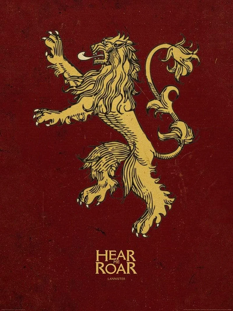 Kunstdruck Game of Thrones - Lannister 60x80cm