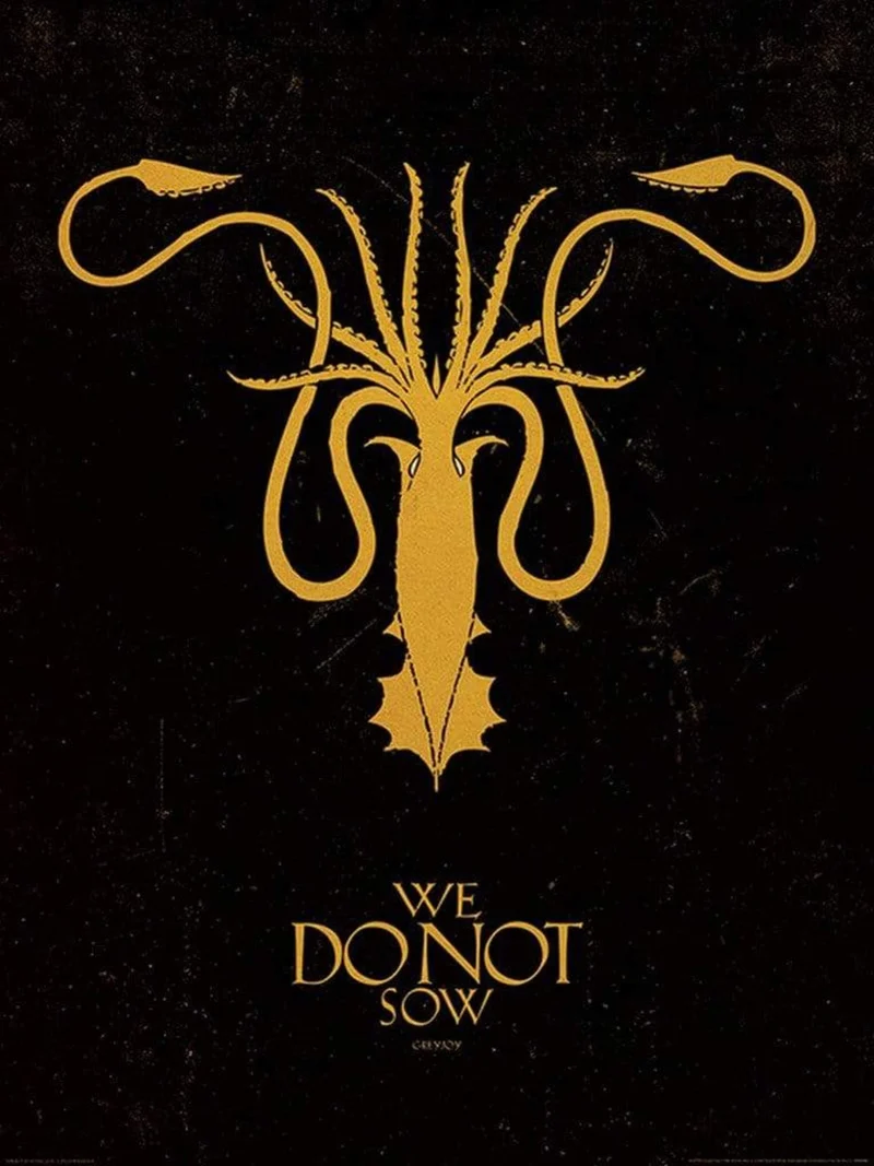Kunstdruck Game of Thrones - Greyjoy 60x80cm