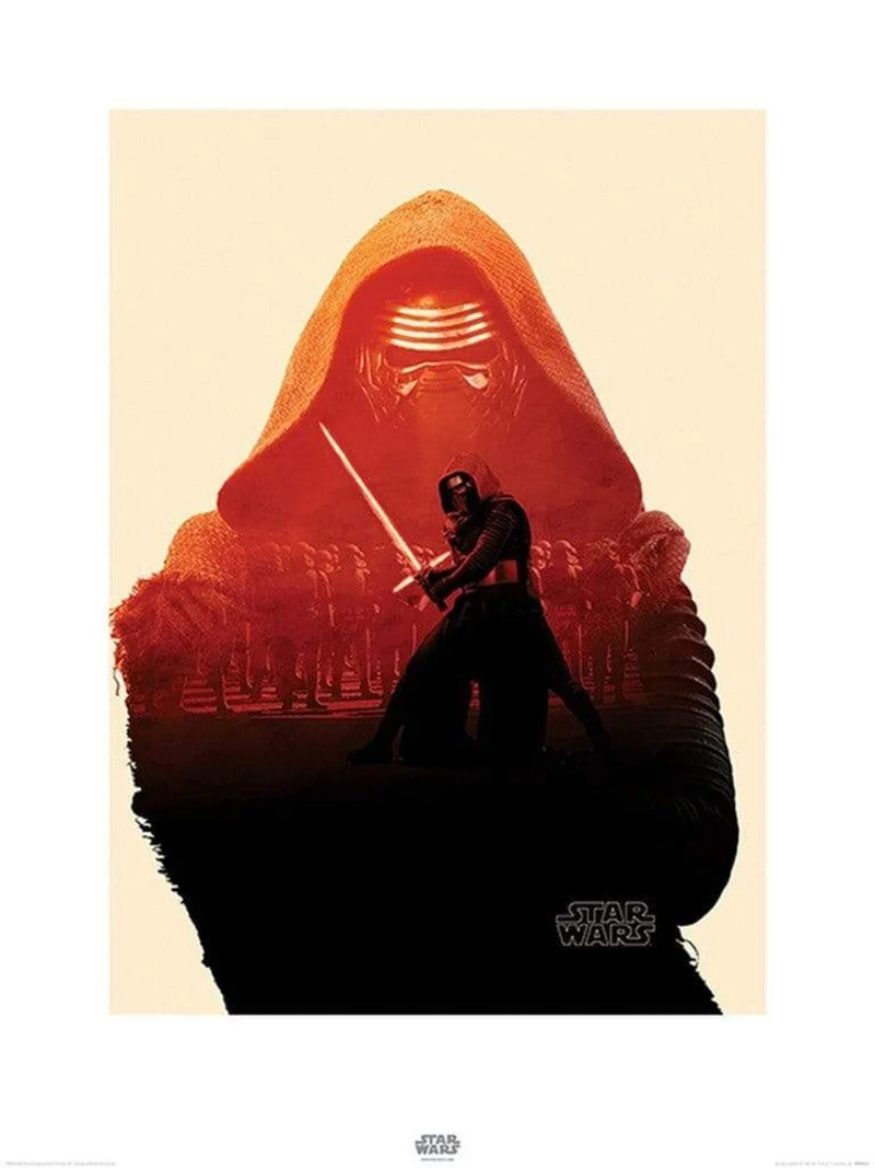 Kunstdruck Star Wars - Episode VII Kylo Ren Tri 60x80cm