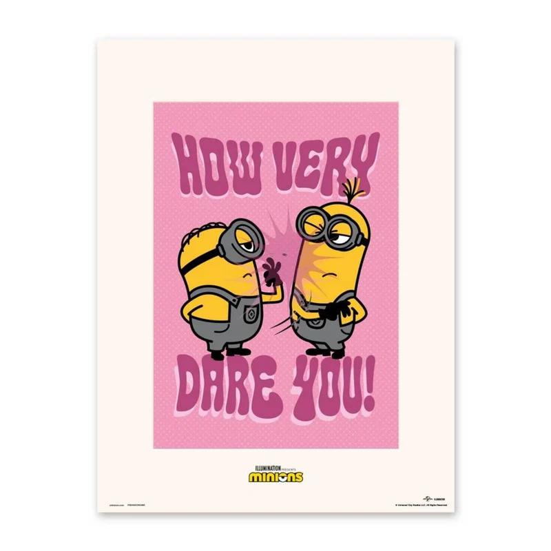 Poster Minions - How Very Dare You 30x40cm