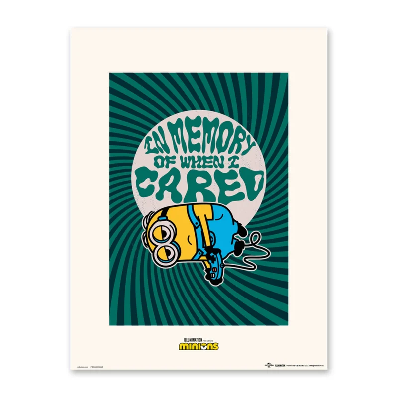Poster Minions - In Memory Of When I Cared 30x40cm