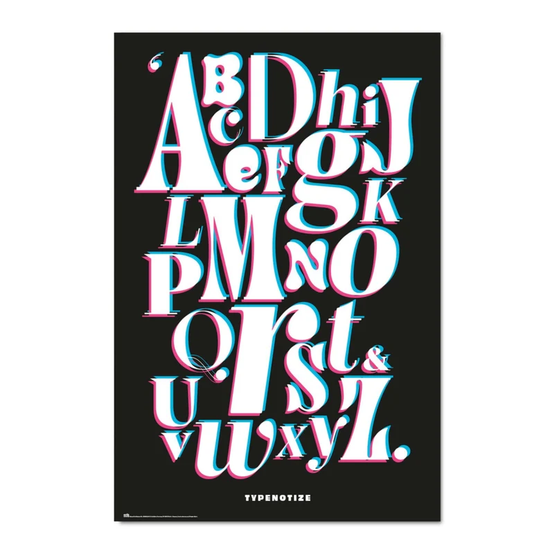 Poster Typenotize 61x91,5cm