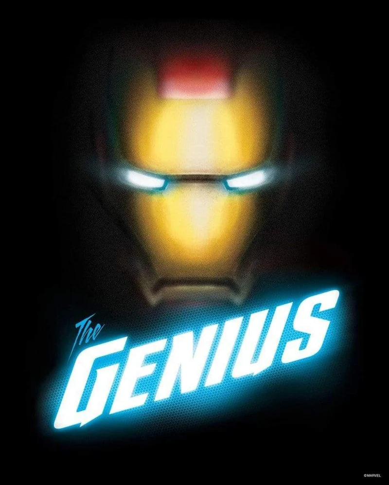 Kunstdruck Avengers - The Genius 40x50cm