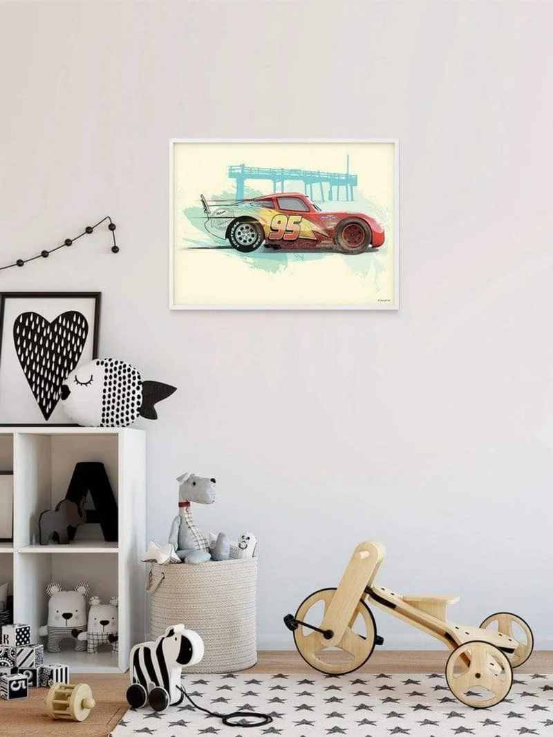 Kunstdruck Cars - Lightning McQueen - 40x30cm
