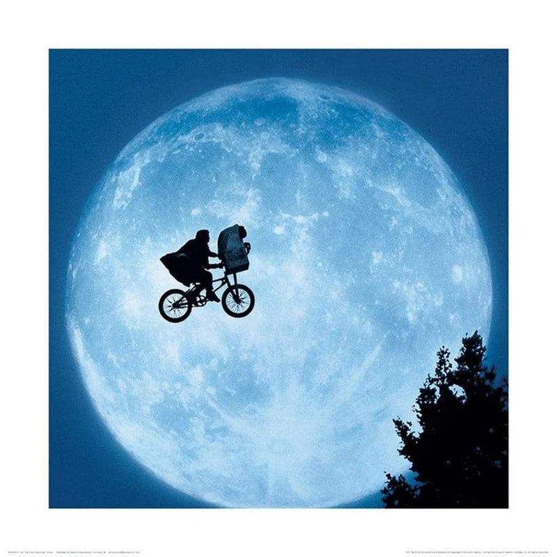Kunstdruck E.T. - Moon 40x40cm