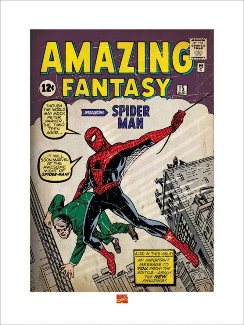 Kunstdruck Spider-Man - Issue 1 60x80cm