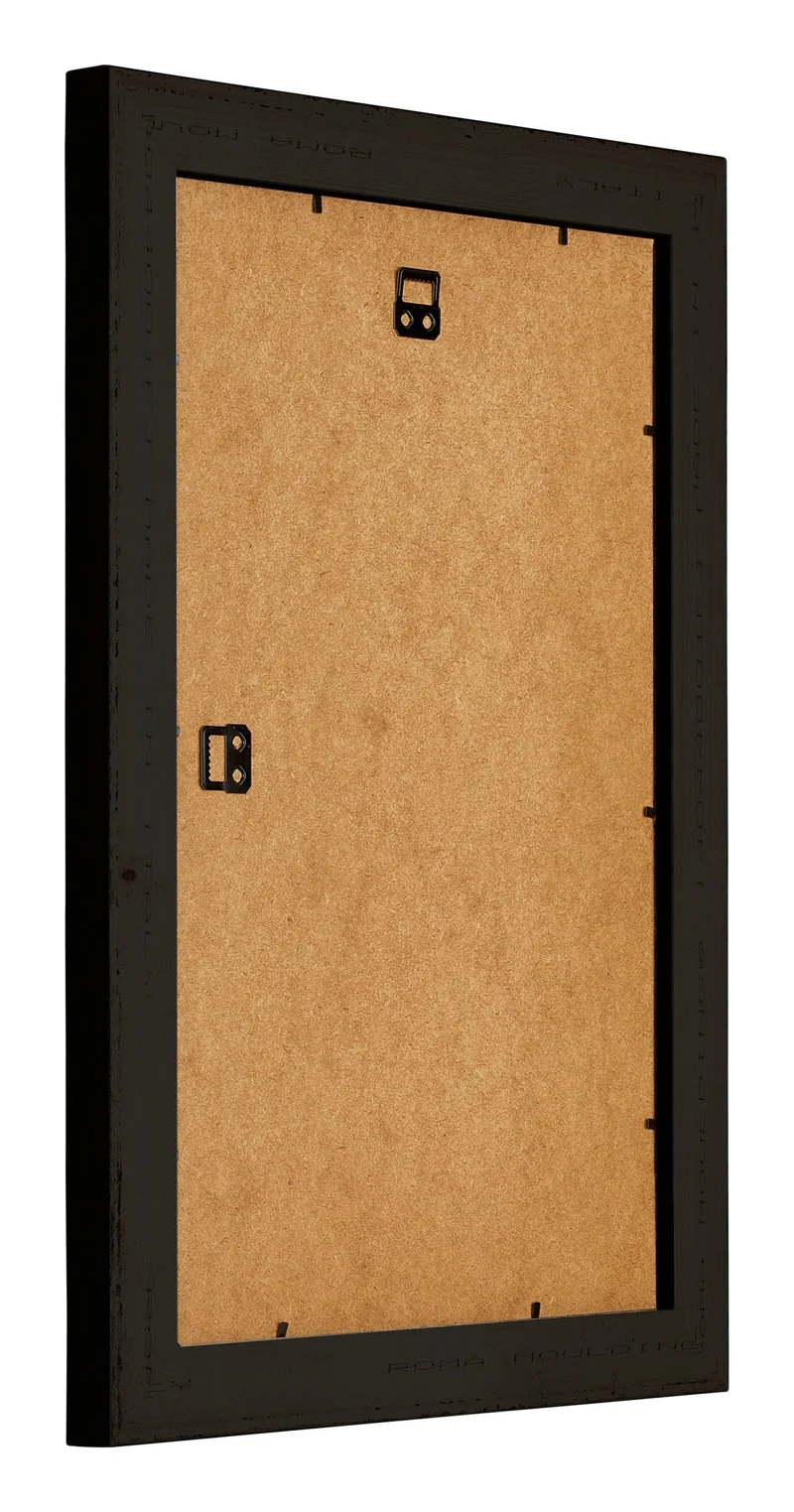 Bilderrahmen 62x93 cm - Schwarz Silber Poliert - Holz - Birmingham
