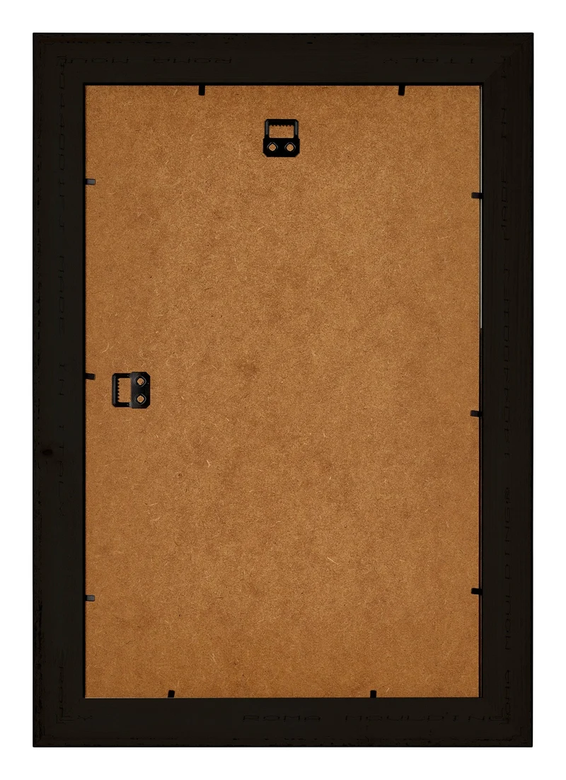 Bilderrahmen 60x90 cm - Schwarz Silber Poliert - Holz - Birmingham