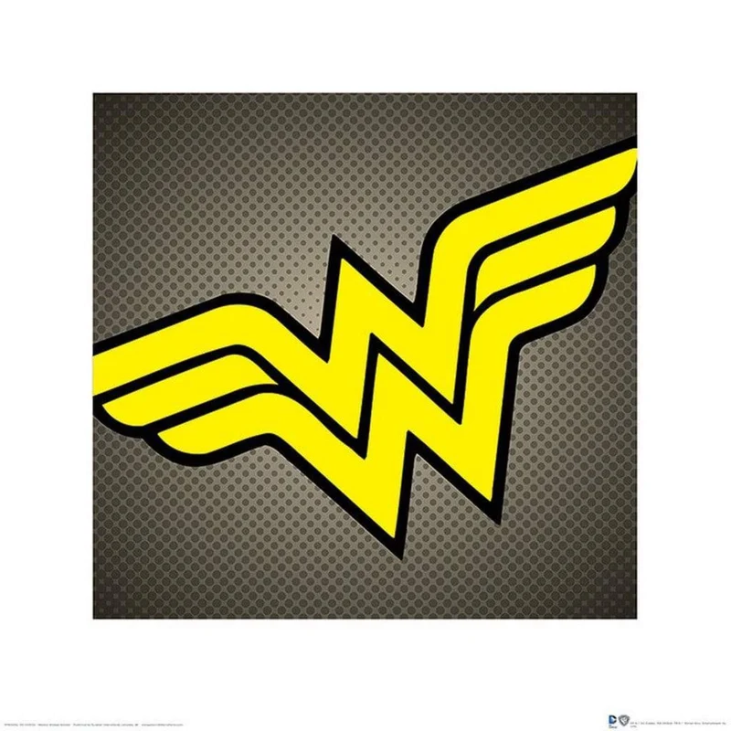 Kunstdruck DC Comics - Wonder Woman - Symbol 40x40cm
