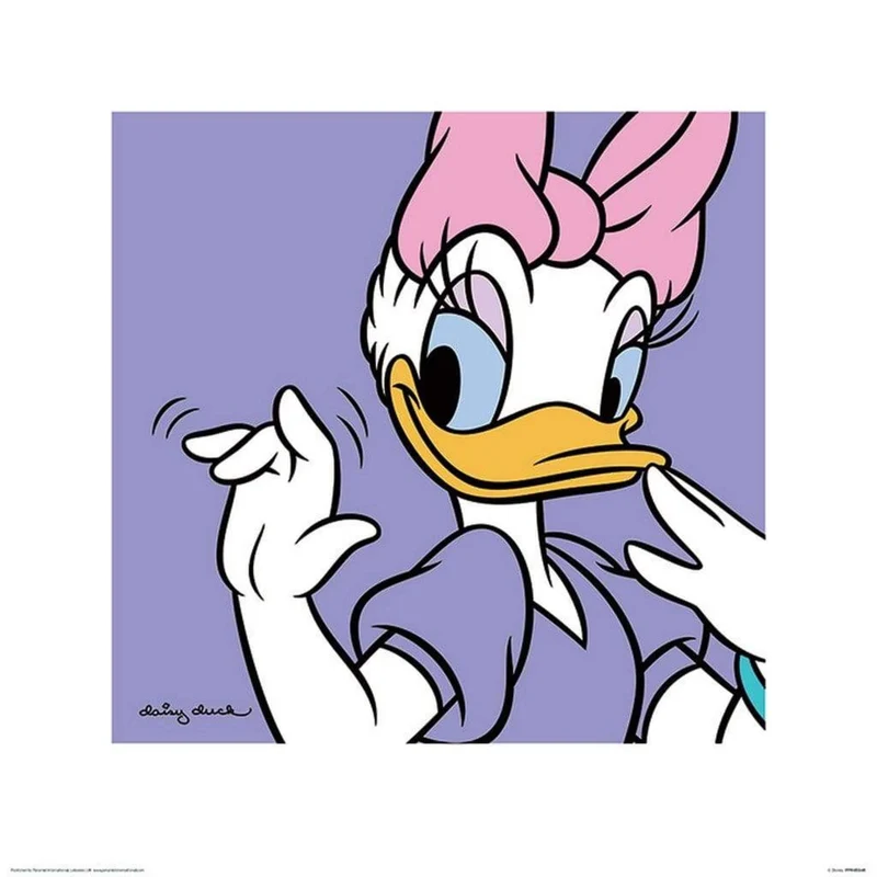 Kunstdruck Daisy Duck Lilac 40x40cm